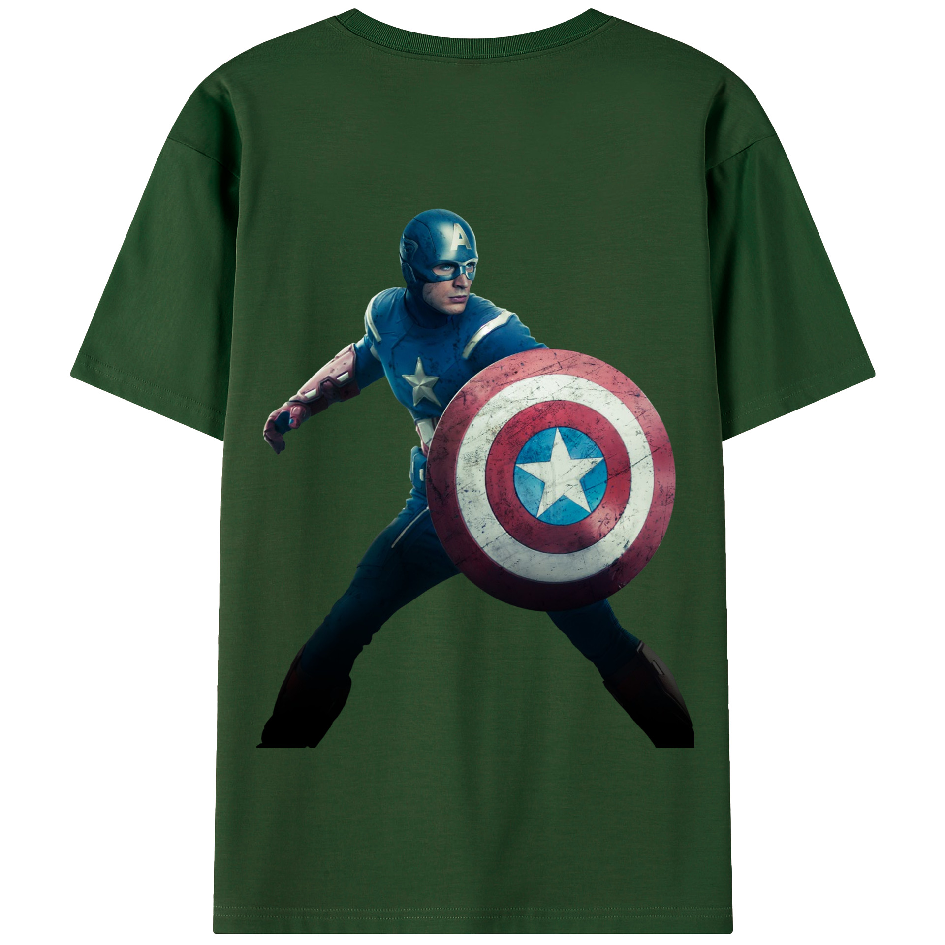 （画像用） アベンジャーズ The Avengers 綿100％半袖Tシャツ（背面プリント）